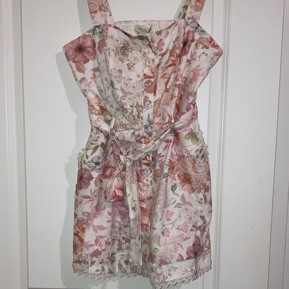 Rachel Zoe Pink and Cream Floral Dress